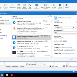 How to enable is Database Activities?
